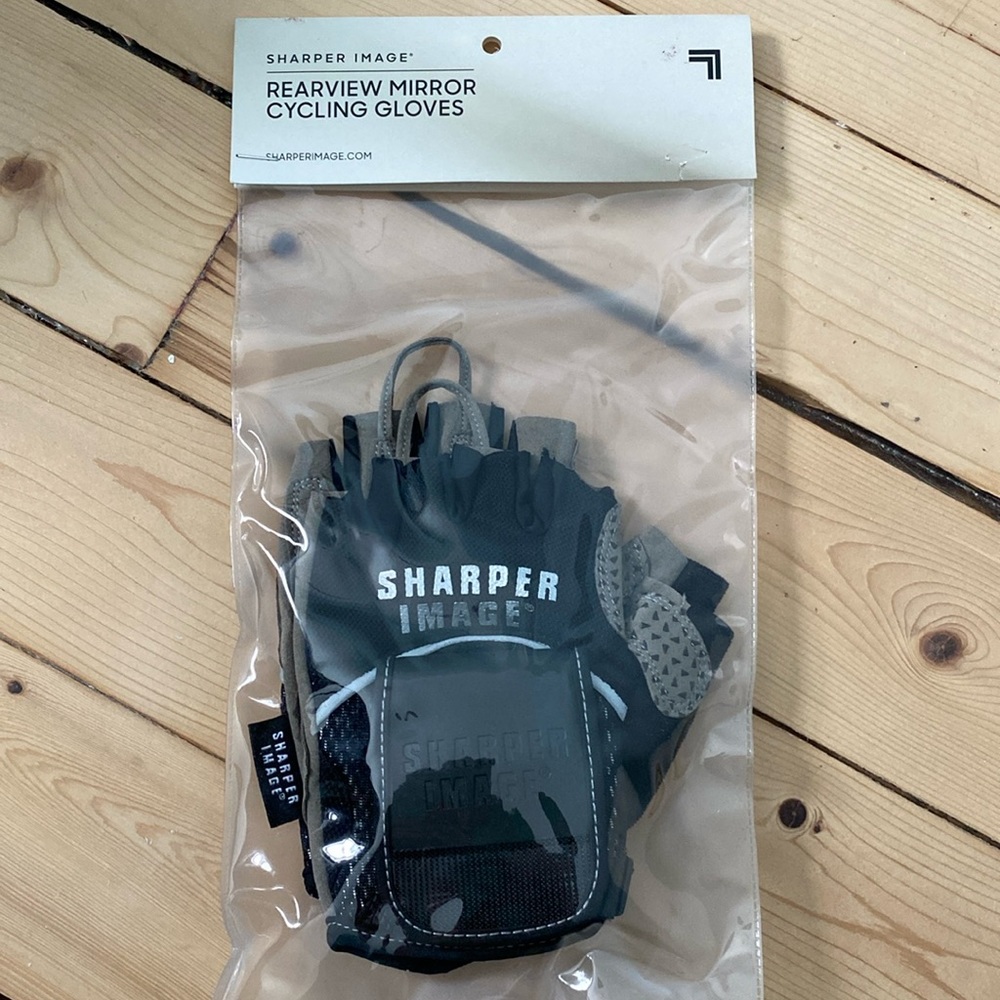 Sharper Image Rearview Mirror Cycling Gloves - Unisex